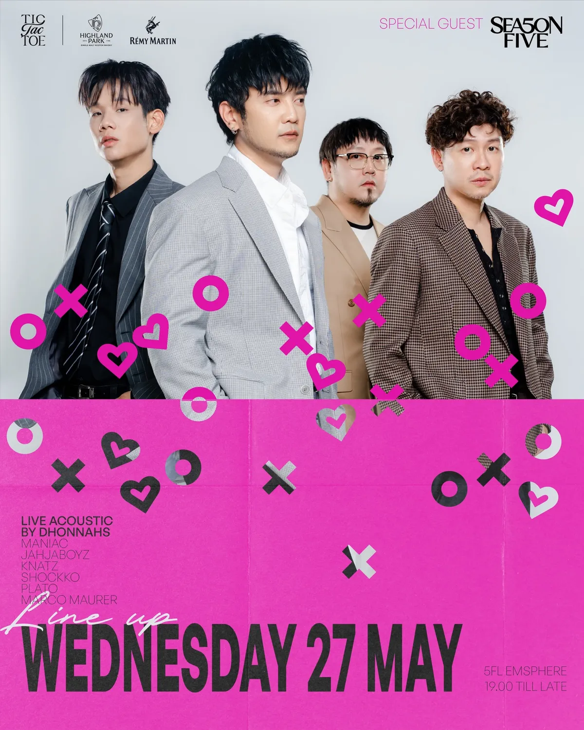 Live Acoustic by Dhonnahs with Special Guest Season Five